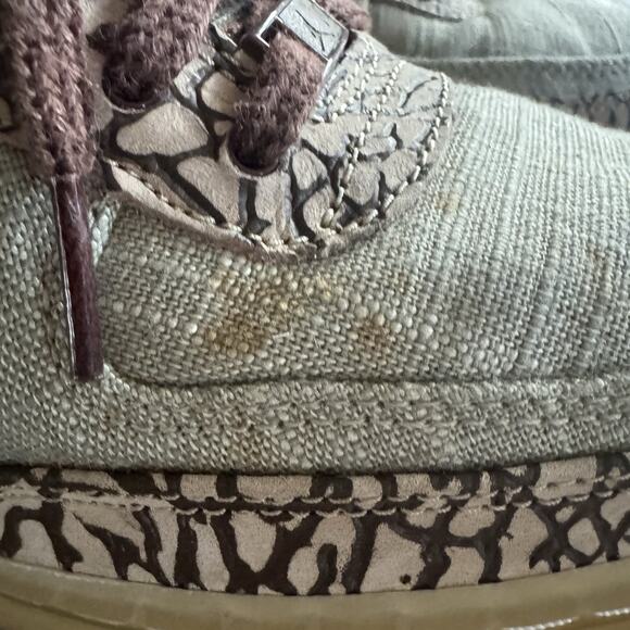 2008 NIKE AIR JORDAN AJF 3 FUSION RETRO REED BROWN SNEAKERS SIZE 10.5 - Picture 5 of 12